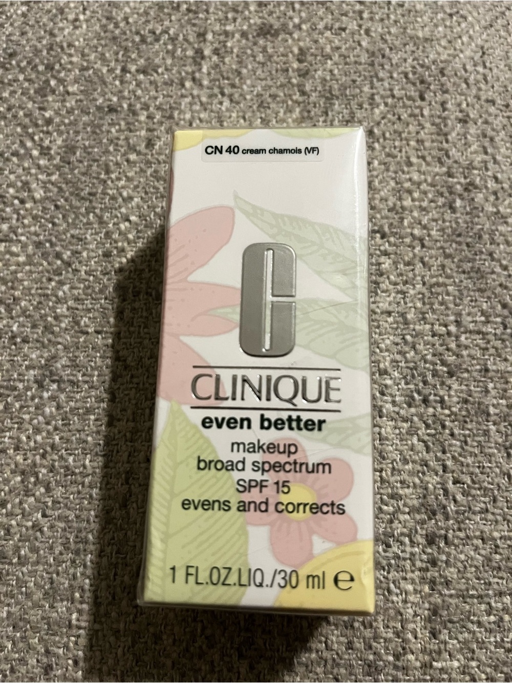 Clinique Even Better Makeup Broad Spectrum SPF 15 CN 40 Cream Chamois 1 oz NIB